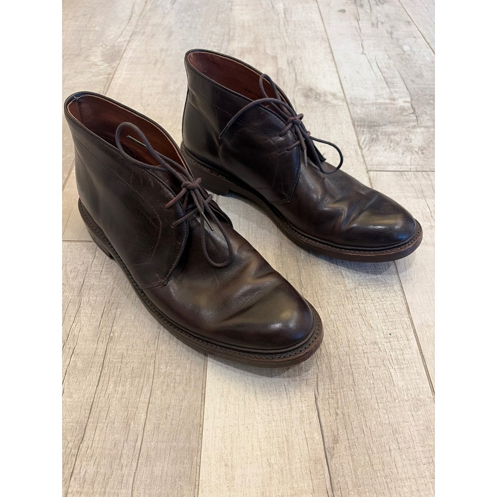 Frye Phillip Chukka Boots Mens 10.5 D Dark Brown Leather Lace Up Ankle 86993